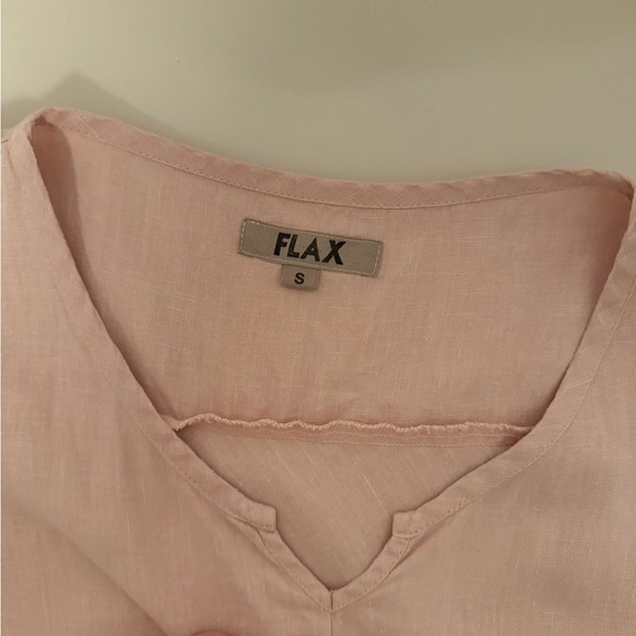 FLAX 100% Linen Pink Lightweight sleeveless Top Women's Sz S - Picture 6 of 6
